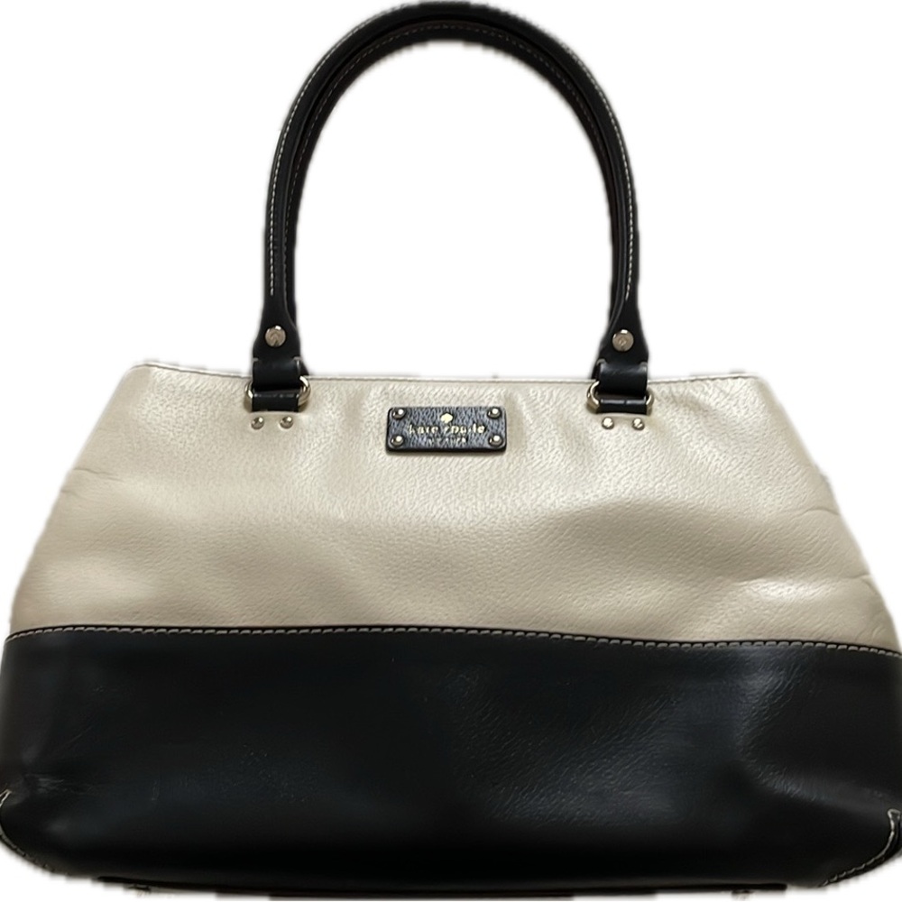 Kate Spade: Black and White Satchel Bag